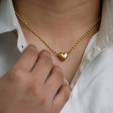 Magnetic Front-Closure Heart Necklace