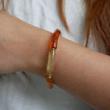 Set Of Two Autumn Gemstone Stretch Bracelet