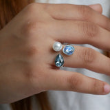 Aqua Spark Ring