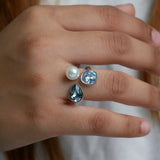 Aqua Spark Ring