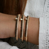 Crystal Heart Mangalsutra Cuff