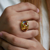 Sunset Sapphire RIng