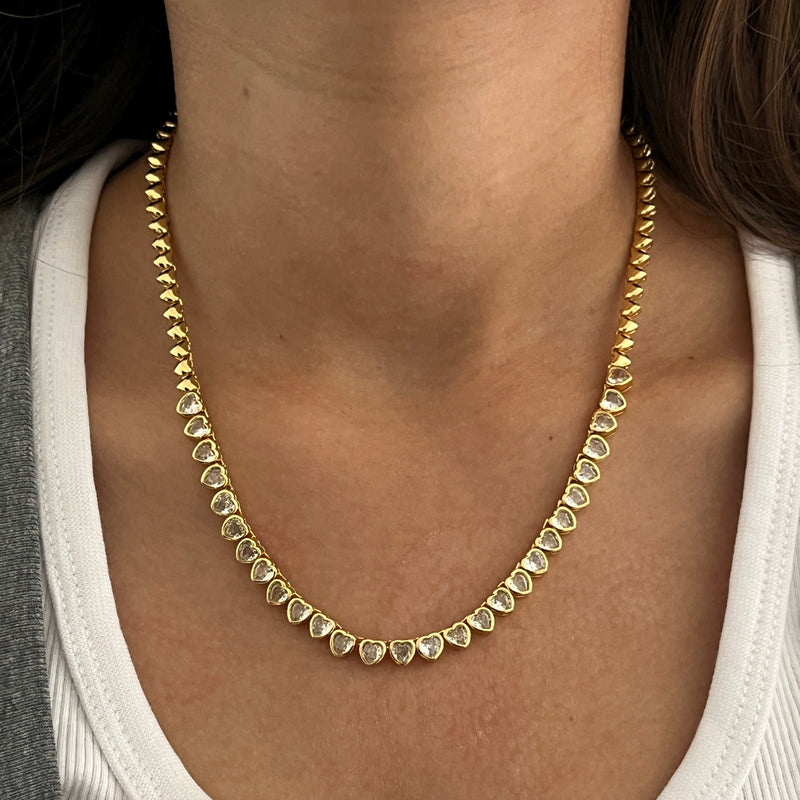 Tennis Heart Necklace