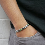 Brazil Flag Italian Bracelet