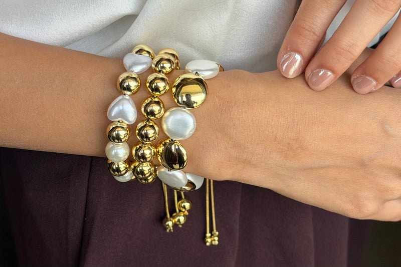 Golden Pearl Harmony Bracelet