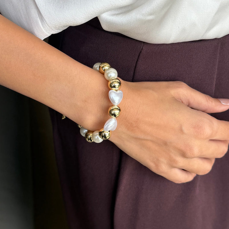 Golden Pearl Harmony Bracelet