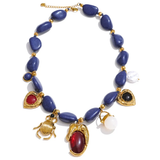 Blue Dynasty Charm Necklace