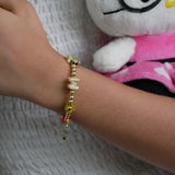 Kids Gold Pop Five Charm Bracelet