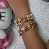Kids Gold Pop Five Charm Bracelet