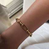 Paperclip Link Gold Bracelet