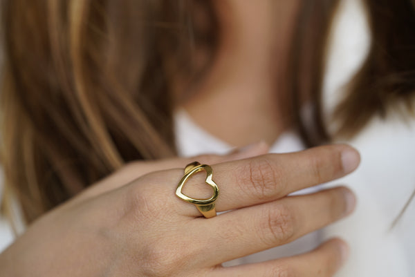 Hollow Heart Ring
