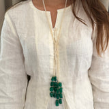 White Jade Green Signature Double Lariat