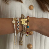 Bold Initial Braid Bracelet