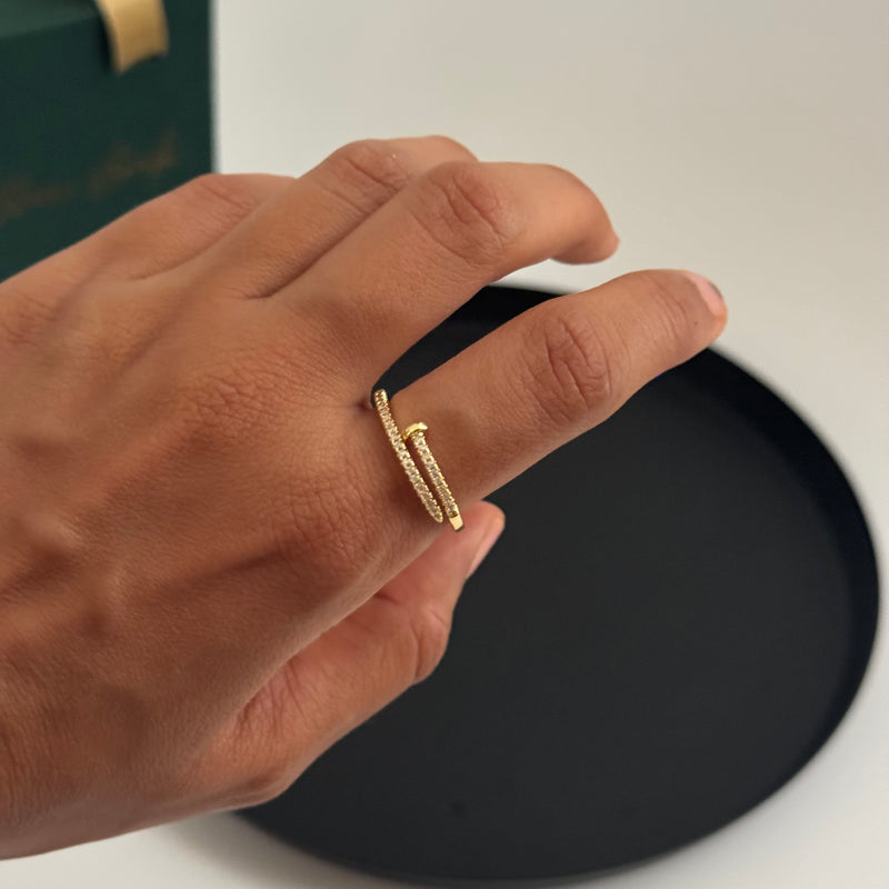 Studded Nail Ring