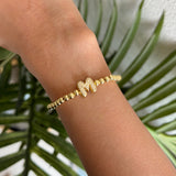 Gold Pop Initial Bracelet