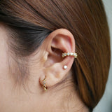 Emerald & Diamond Eternity Ear Cuff