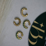 Emerald & Diamond Eternity Ear Cuff