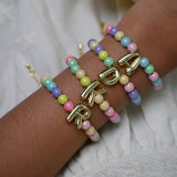 Colorful Initial Kids Bracelet