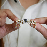 Iris Mixed-Cut Cluster Studs