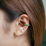 Emerald & Diamond Eternity Ear Cuff