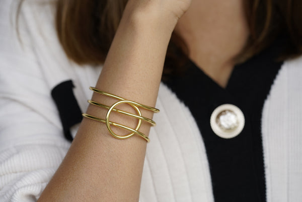 Spaced out statement bracelet