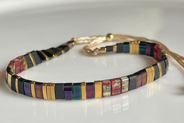 Crimson Noir Tila Bracelet