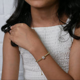 Kids Gold Pop Initial Bracelet