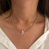 Sparkle Beaded Initial Necklace