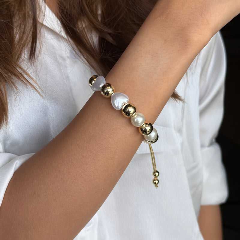 Golden Pearl Harmony Bracelet