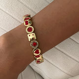 Red Charm Me Bracelet