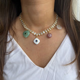 Personalised Meher Charm Necklace (Tennis Necklace)