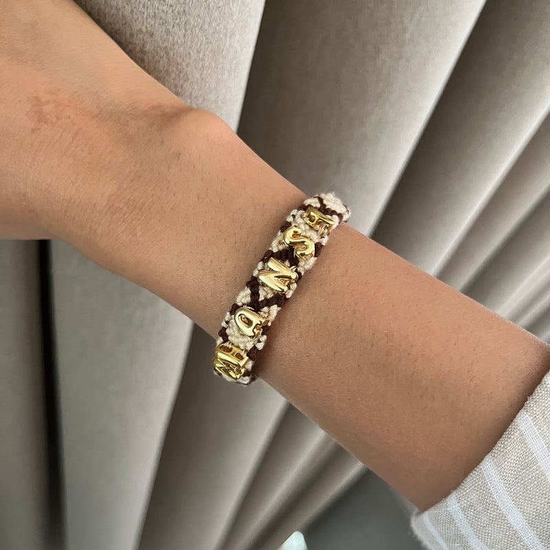 Personalised Name Woven Bracelet (Bestseller)
