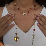Honeyed Hearts Initial Lariat