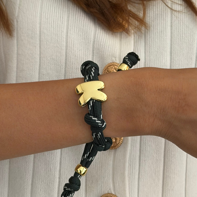 Bold Initial Braid Bracelet