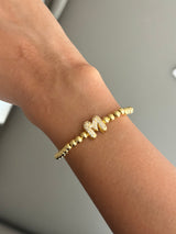 Gold Pop Initial Bracelet