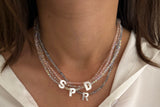 Sparkle Beaded Initial Necklace