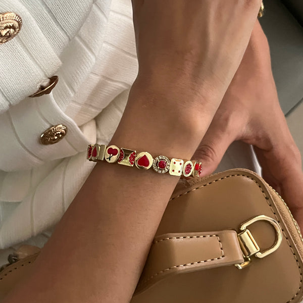 Red Charm Me Bracelet