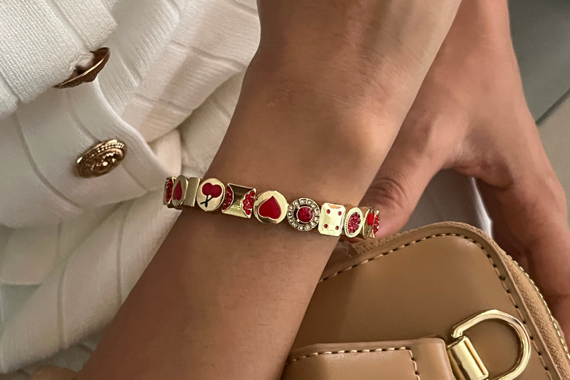 Red Charm Me Bracelet
