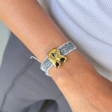 Signature Spark Initial Stretch Bracelet