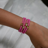 Kids Pink Pop Charm Bracelet