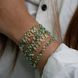 Mom & Mama Jade Green Magnetic Bracelet