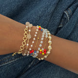 Coral Dreamscape Wrap Bracelet