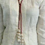 Crimson White Signature Double Lariat