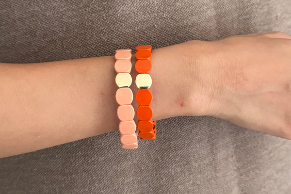 Set of 2 - Coral Candy Stack
