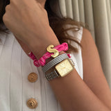 Bold Initial Braid Bracelet