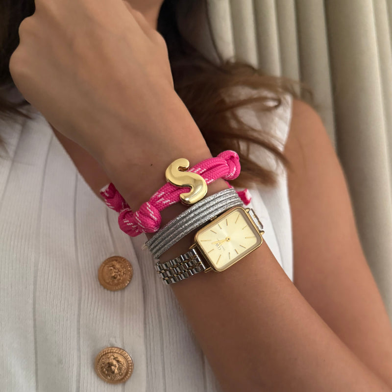 Bold Initial Braid Bracelet