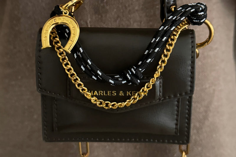 Midnight Gold Bag Charm