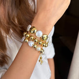 Golden Pearl Harmony Bracelet