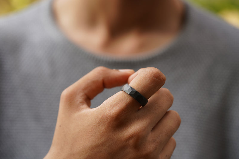 Ceramic Matte Ring - Men