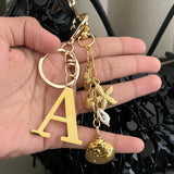 Coastal Bag Charm with Initial
